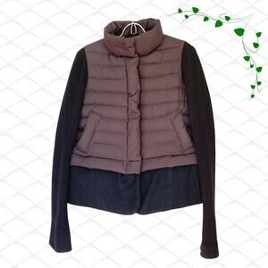 Shesmiss Puffer & Knit Combo Short Jacket in Black Women's Medium